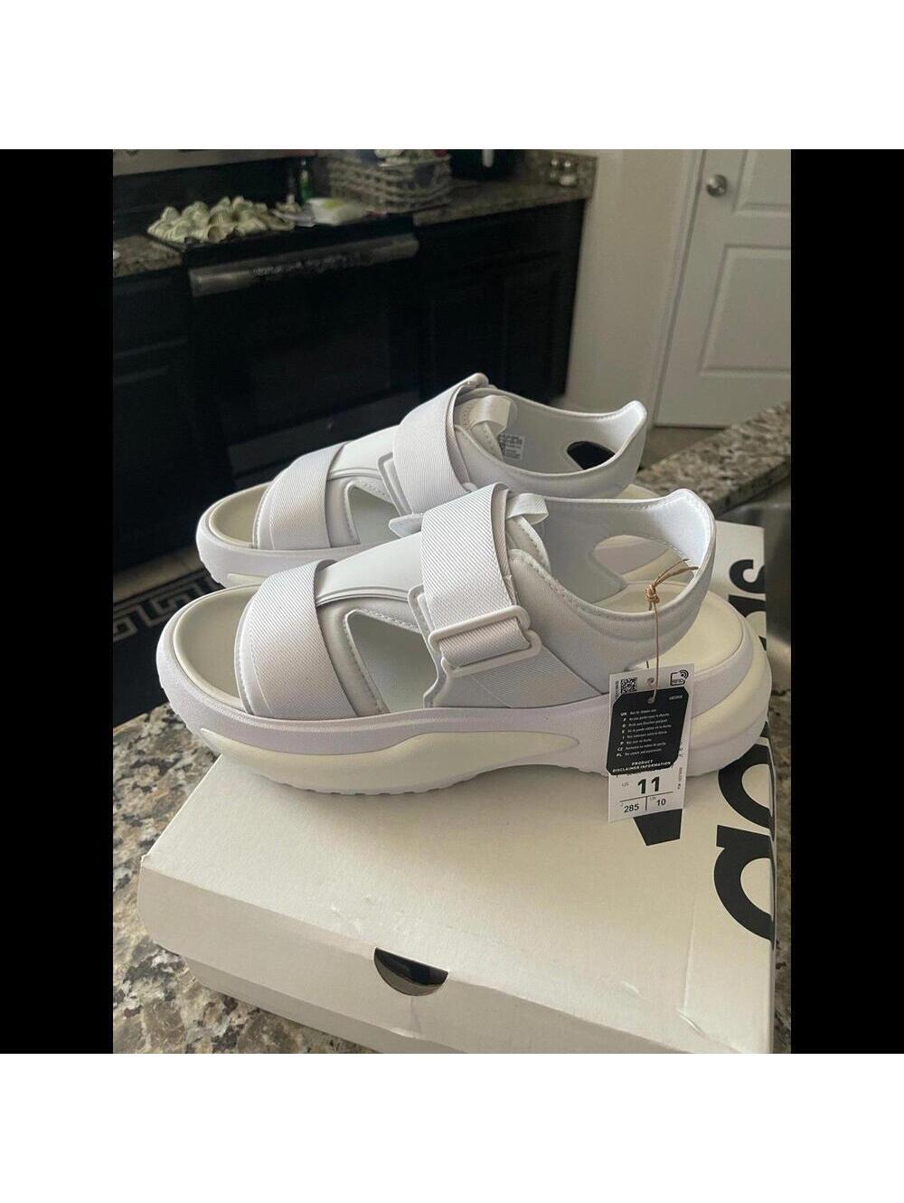 Size 11m - adidas Mehana Cloud White SANDALS- Womens NEW!